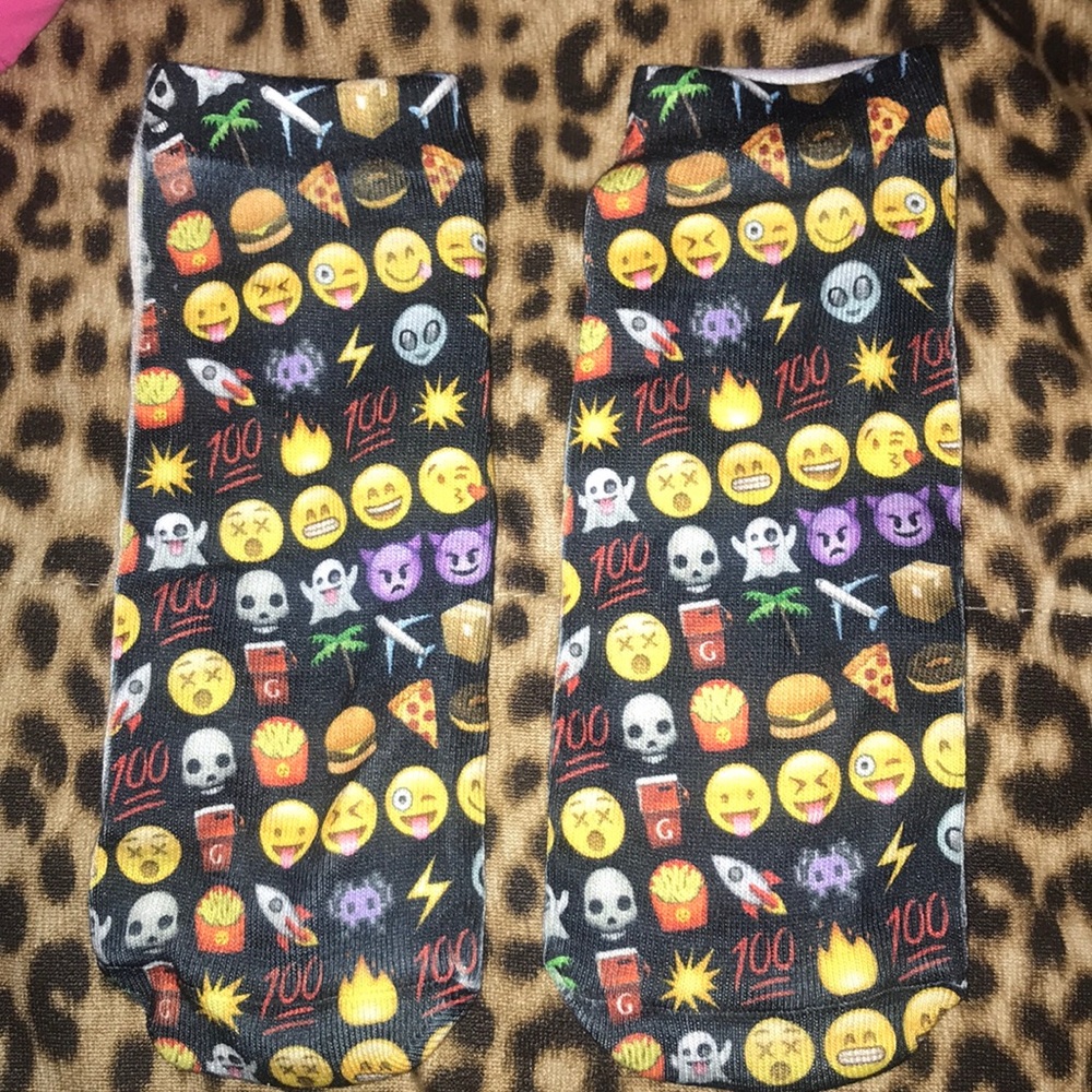 Emoji Socks Never Worn